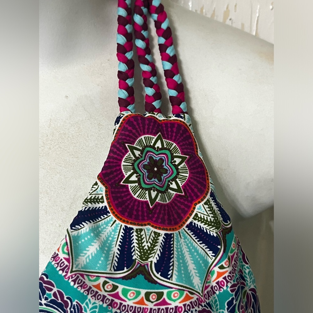 Gibson Latimer Halter Medallion Bikini Swim Top Size Large - Picture 3 of 6